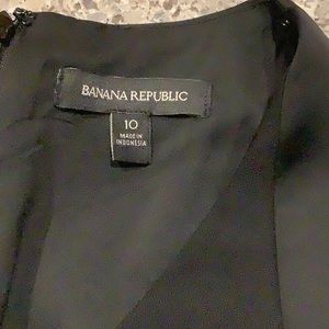 Banana Republic tuxedo detailed black pantsuit.